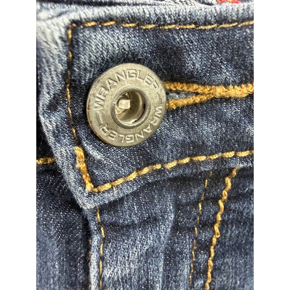 Wrangler Jeans Girls Blue Straight Leg Adjustable Waist 28x28 - Picture 6 of 10